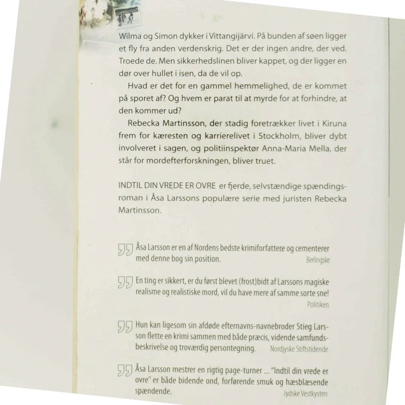 Indtil din vrede er ovre af Åsa Larsson (Bog)