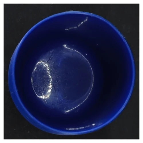 Blå plastikskåle fra IKEA