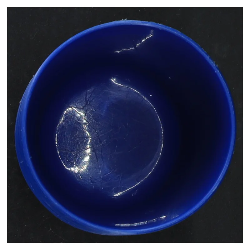 Blå plastikskåle fra IKEA