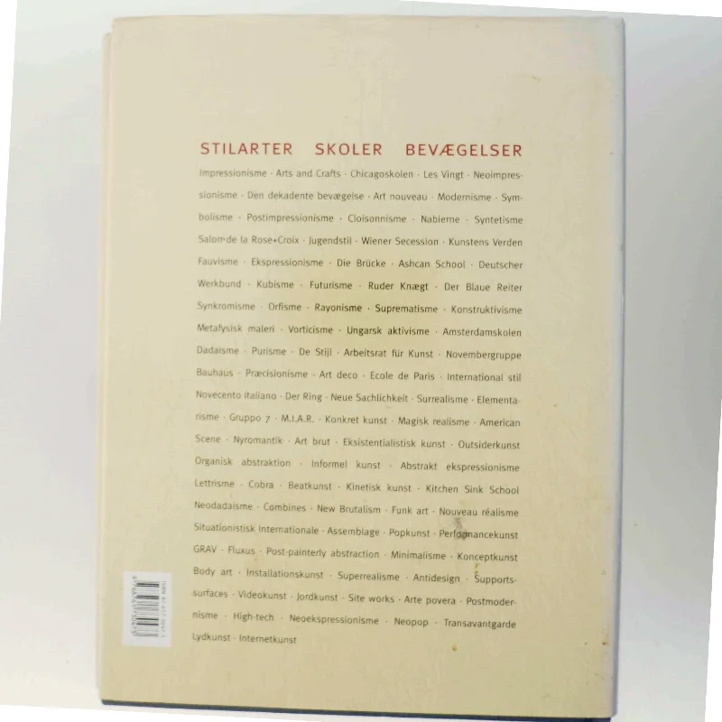Kunstleksikon : nøglen til det 20. århundredes kunst, arkitektur og design af Amy Dempsey (Bog)