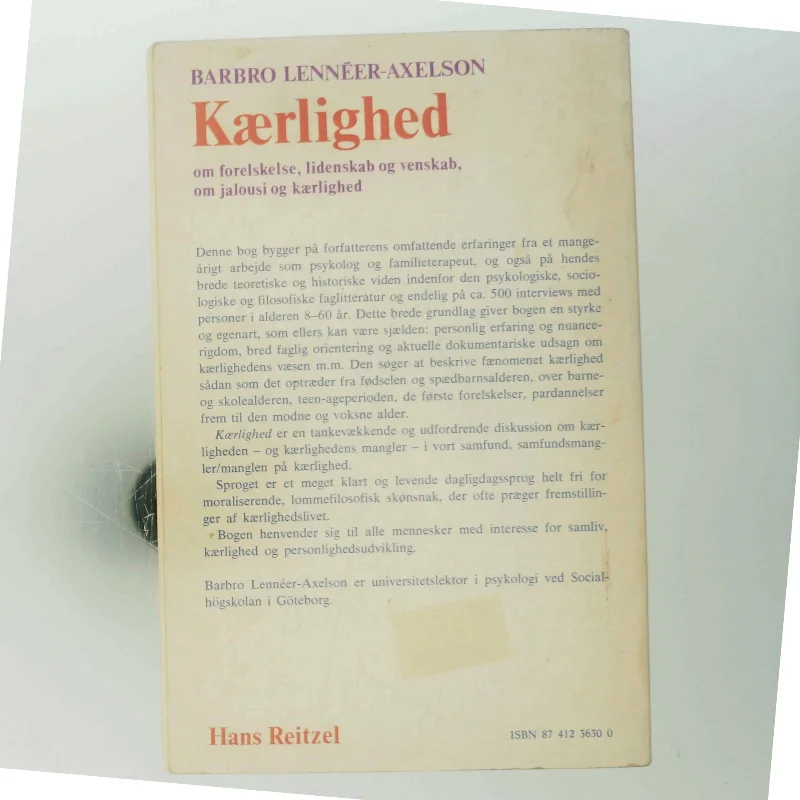 Kærlighed af Barbro Lennéer-Axelson (Bog)