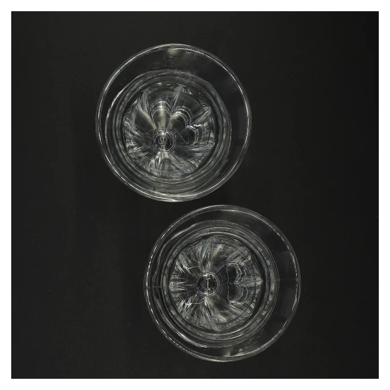 2 Glasskåle til desserter (str. 14 x 10 cm)
