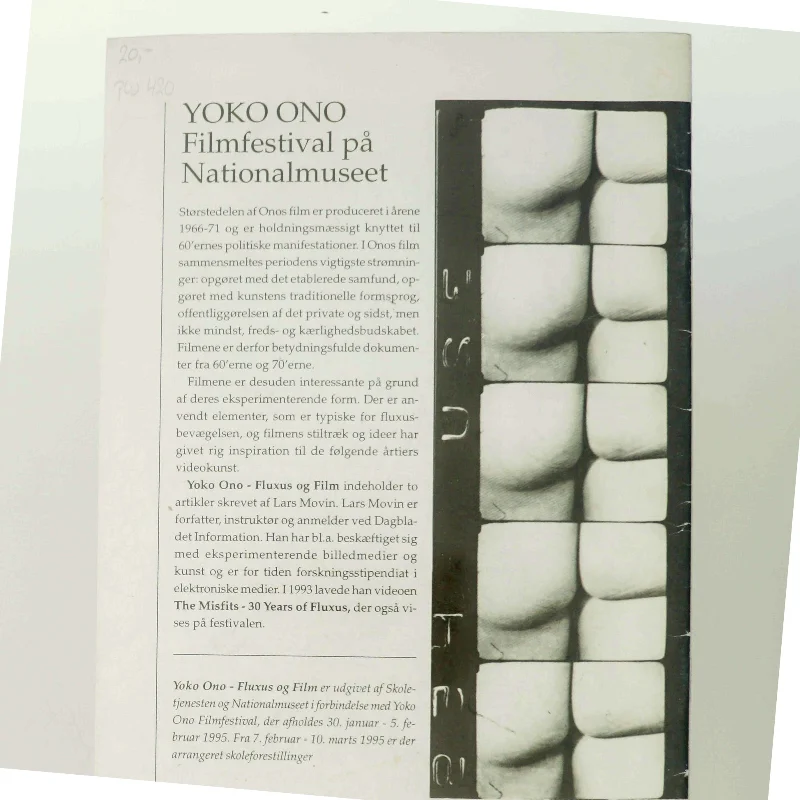 Yoko Ono: Fluxus og Film Bog