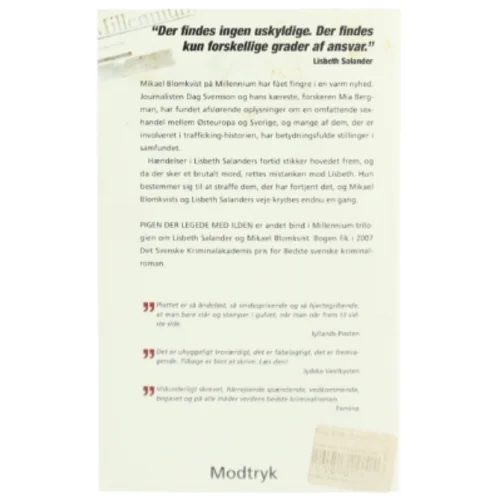 Pigen der legede med ilden bog fra Modtryk