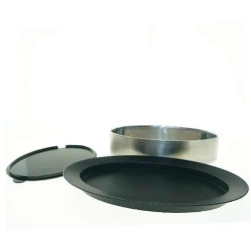 Ovalt metalbakke sæt (str. 37 x 27 cm)