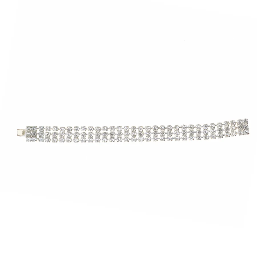 Tennisarmbånd med simulerede diamanter (str. Kæde 19 x en komma 3 sådan cm)