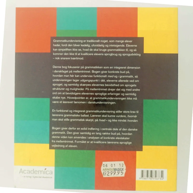 Bevidste sproglige erfaringer på mellemtrinnet af Jørgen Grosbøll (Bog)