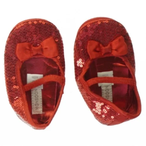 Babysko med glimmer fra Monsoon (str. 6 til 12 måneden)