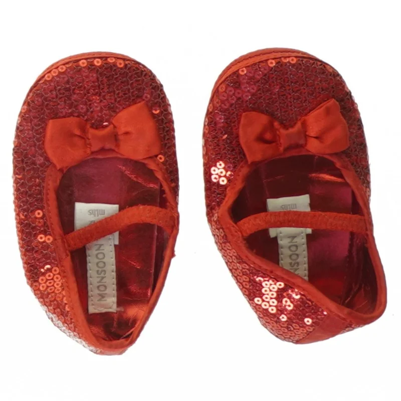 Babysko med glimmer fra Monsoon (str. 6 til 12 måneden)