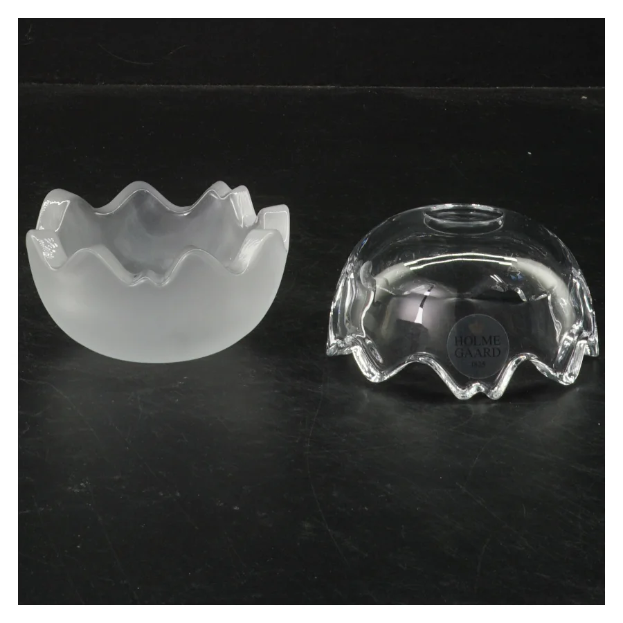 Glas æg fra Holmegaard fra Holmegaard (str. 8x8 cm)