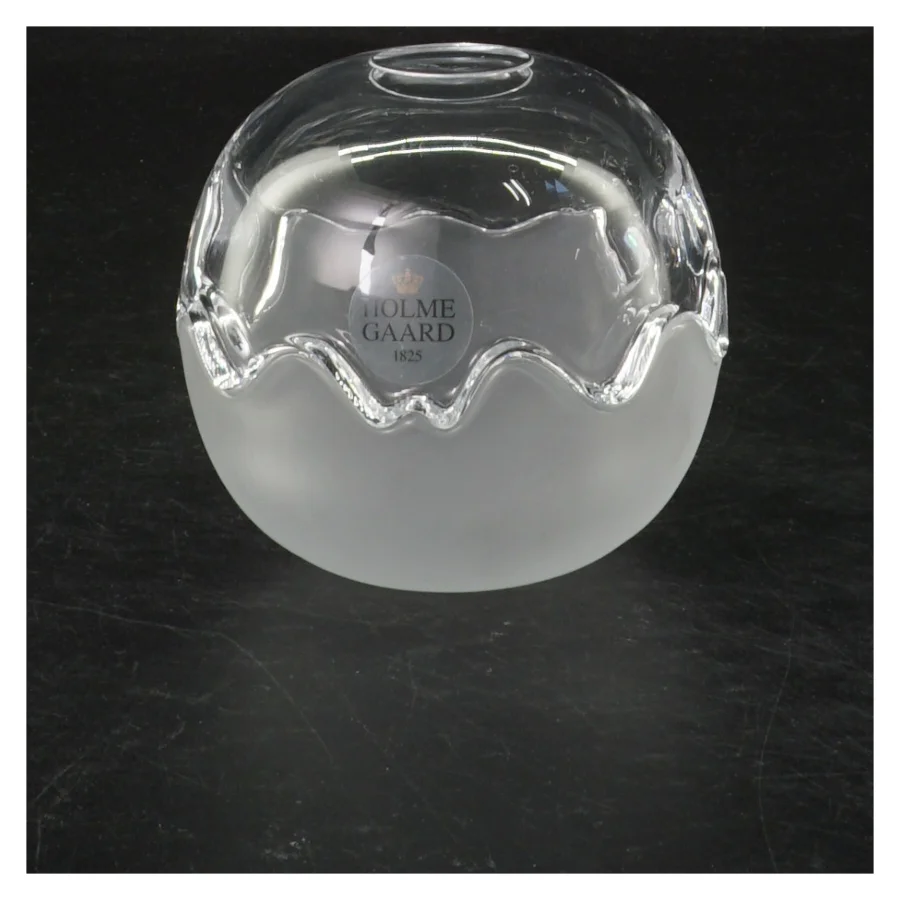 Glas æg fra Holmegaard fra Holmegaard (str. 8x8 cm)