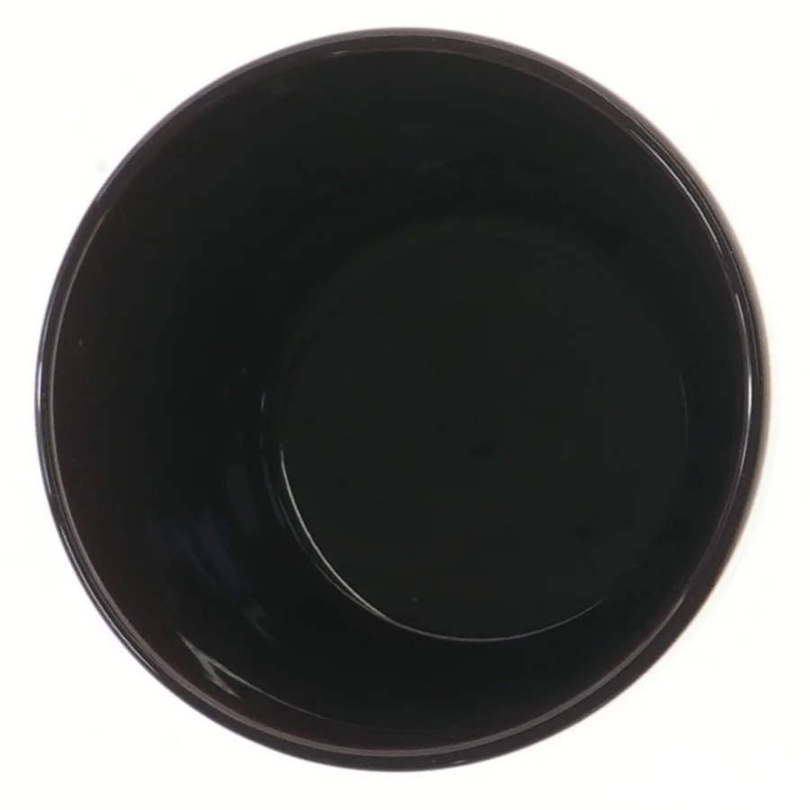 Sort/mørk lilla vase med riflet mønster fra 2have (str. Ø 13 cm længde 15 cm)