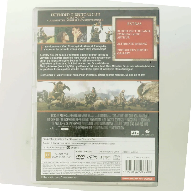 Kong Arthur                            <span class="label label-blank pull-right">Extended edition</span> med Clive Owen (DVD)