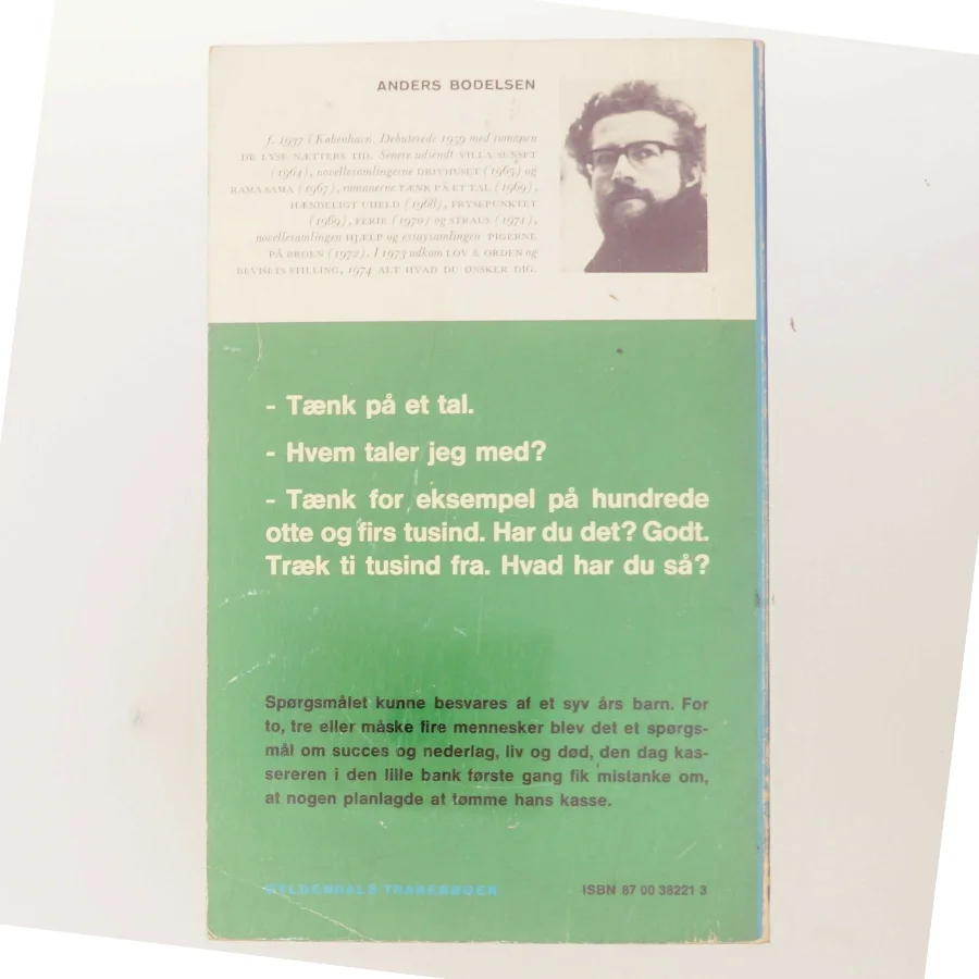Tænk på et tal af Anders Bodelsen (Bog)