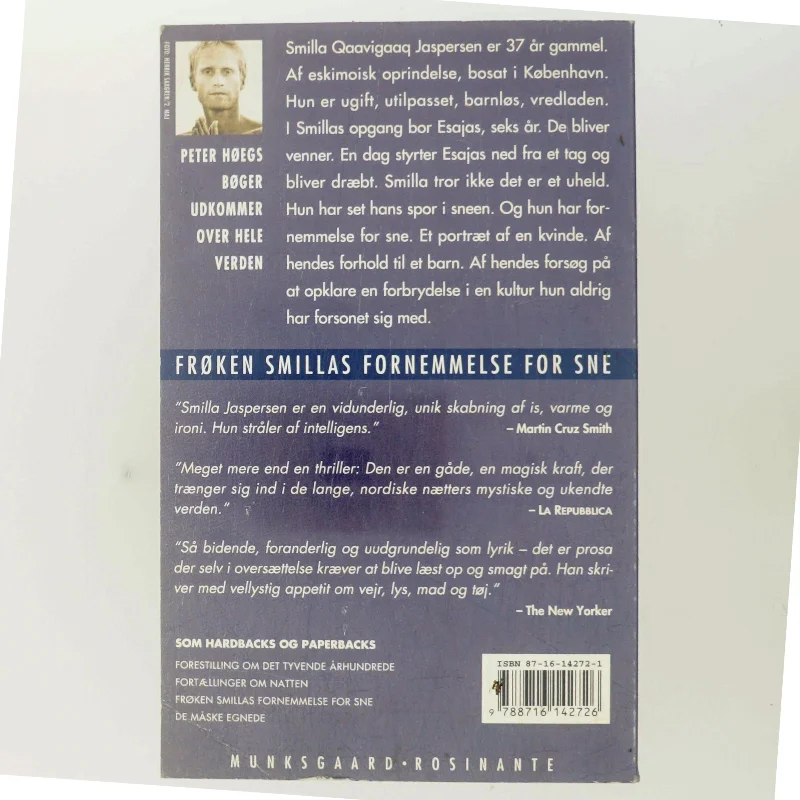 Frøken Smillas fornemmelse for sne : roman af Peter Høeg (f. 1957-05-17) (Bog)