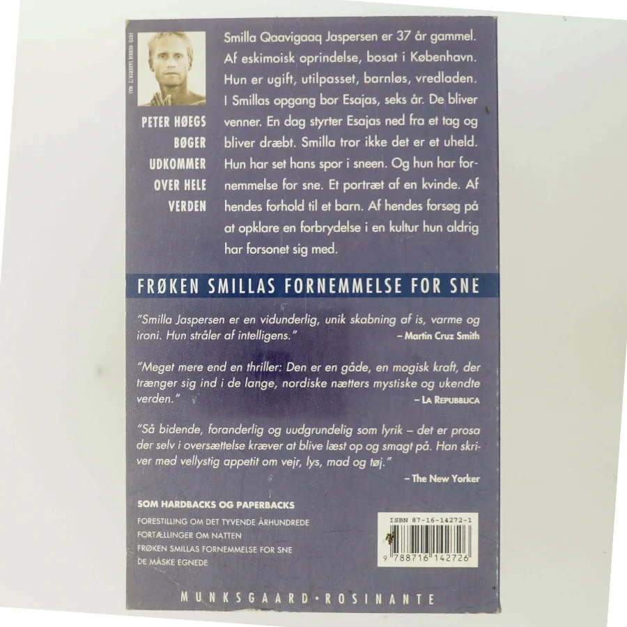 Frøken Smillas fornemmelse for sne : roman af Peter Høeg (f. 1957-05-17) (Bog)