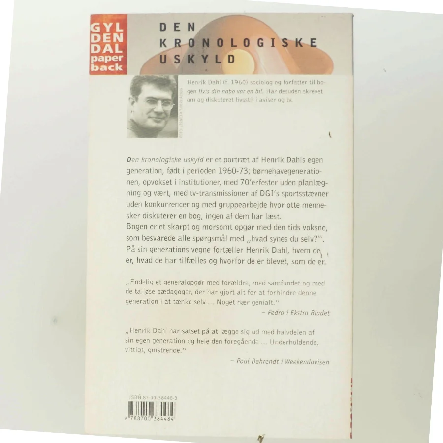 Den kronologiske uskyld af Henrik Dahl (f. 1960-02-20) (Bog)