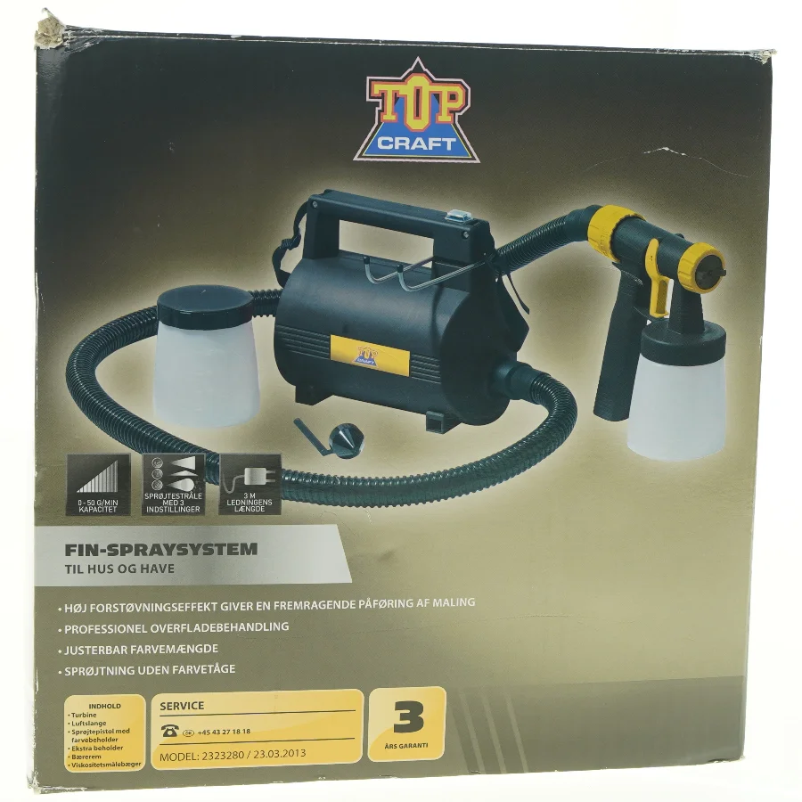 Fin-spraysystem fra Top Craft (str. 24 x 14 cm)