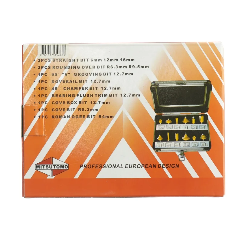 Bitsæt i aluminiumsboks fra Mitsutomo (str. 19 x, 14 x 6 cm)