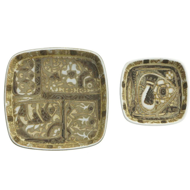 Fajance fade fra Royal Copenhagen (str. 10 cm. og 15 cm)