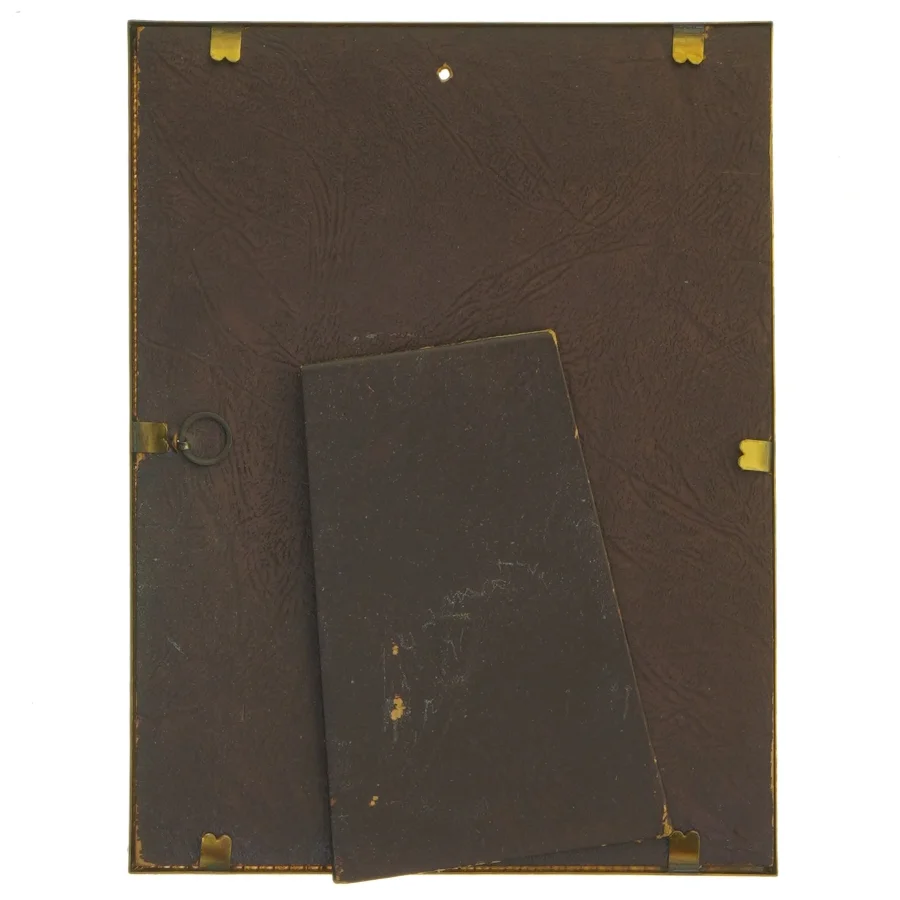 Gylden gammel billedramme (str. 20,5x15,5 cm)