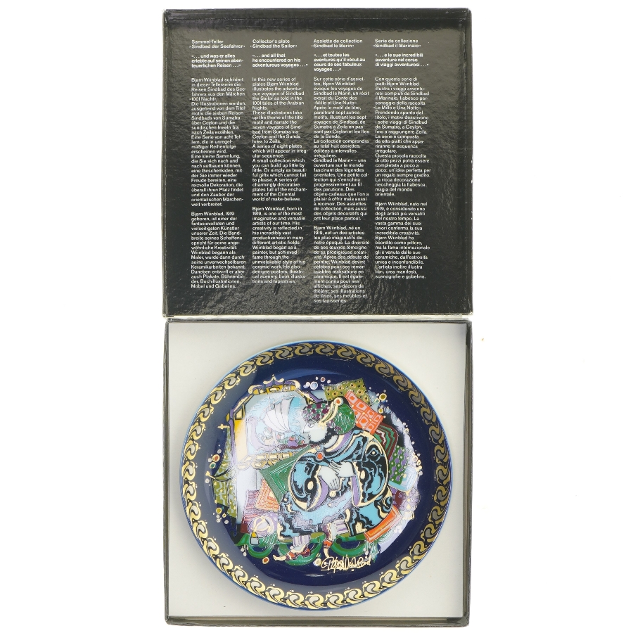 Rosenthal Bjørn Wiinblad Samlerplatte fra Rosenthal (str. Ø 16. cm)