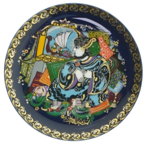 Rosenthal Bjørn Wiinblad Samlerplatte fra Rosenthal (str. Ø 16. cm)