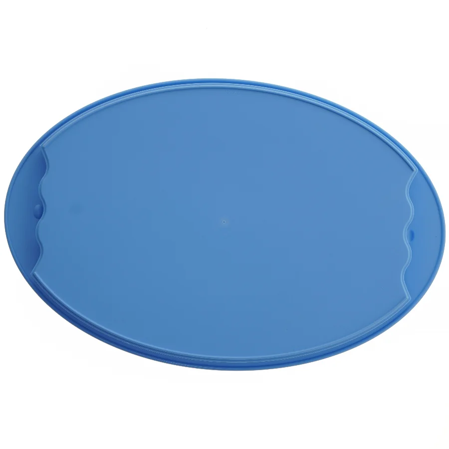 Blåt serveringsfad fra tupperware(str. 45 cm)