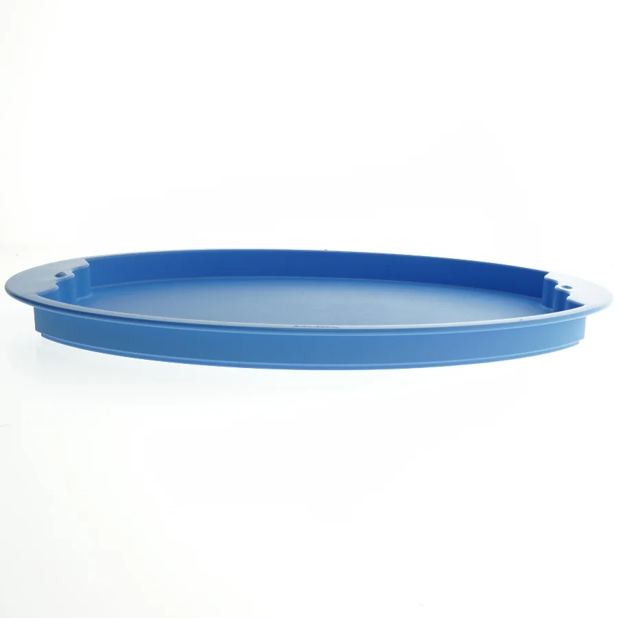 Blåt serveringsfad fra tupperware(str. 45 cm)