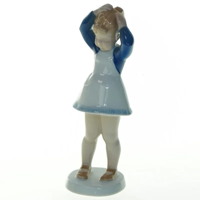 Porcelænsfigur af pige fra B&G (str. 19x6 cm)