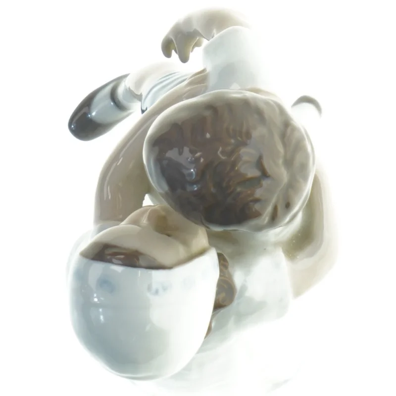 Porcelænsfigur af to børn fra B&G (str. 18x10 cm)