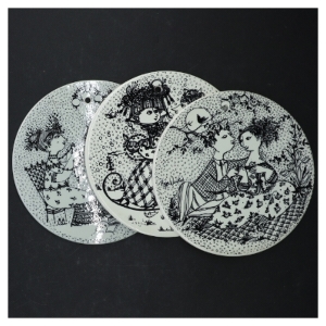 Samlerplatte fra Nymölle (str. Ø. 15 cm. 3 styk)