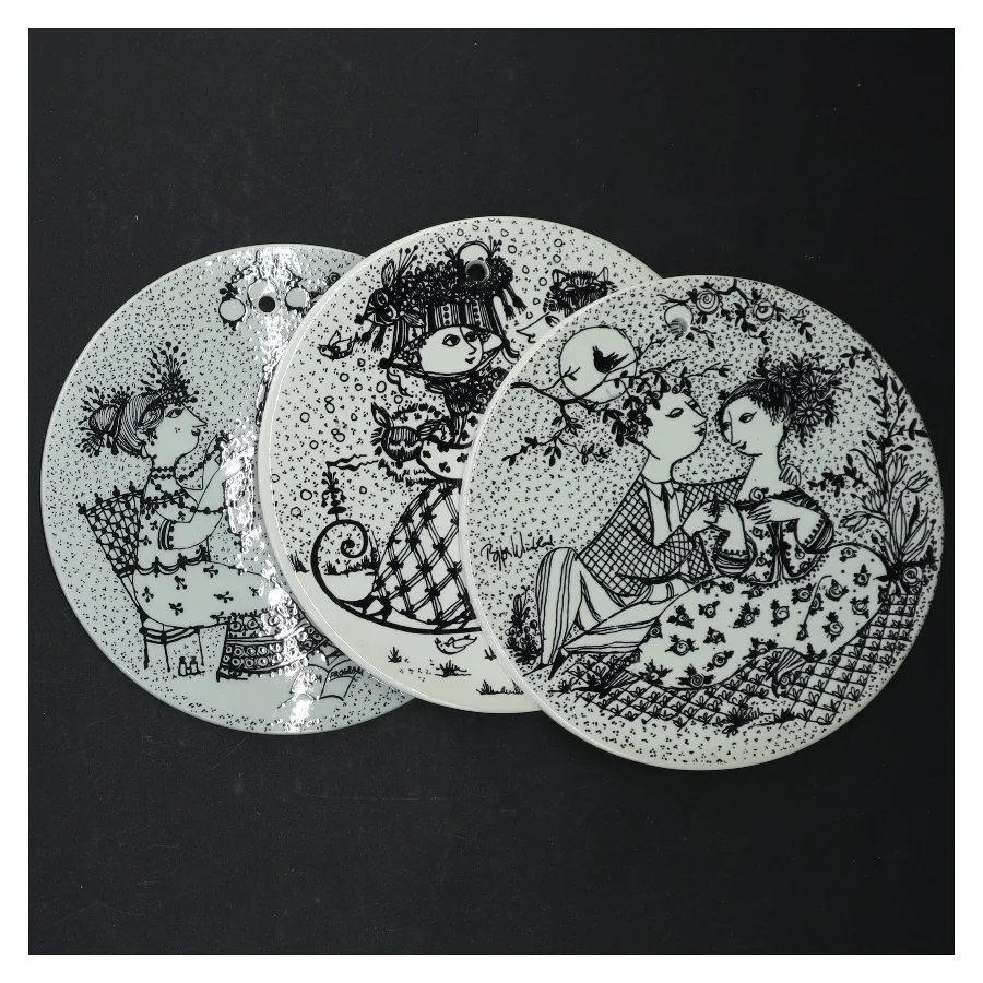 Samlerplatte fra Nymölle (str. Ø. 15 cm. 3 styk)