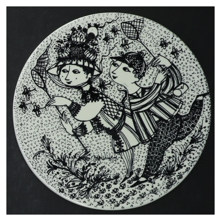Bjørn Wiinblad platter fra Nymölle (str. Ø 15. cm. 4 styk)