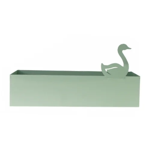 Opbevaringskasse i metal fra Søstrene Grene