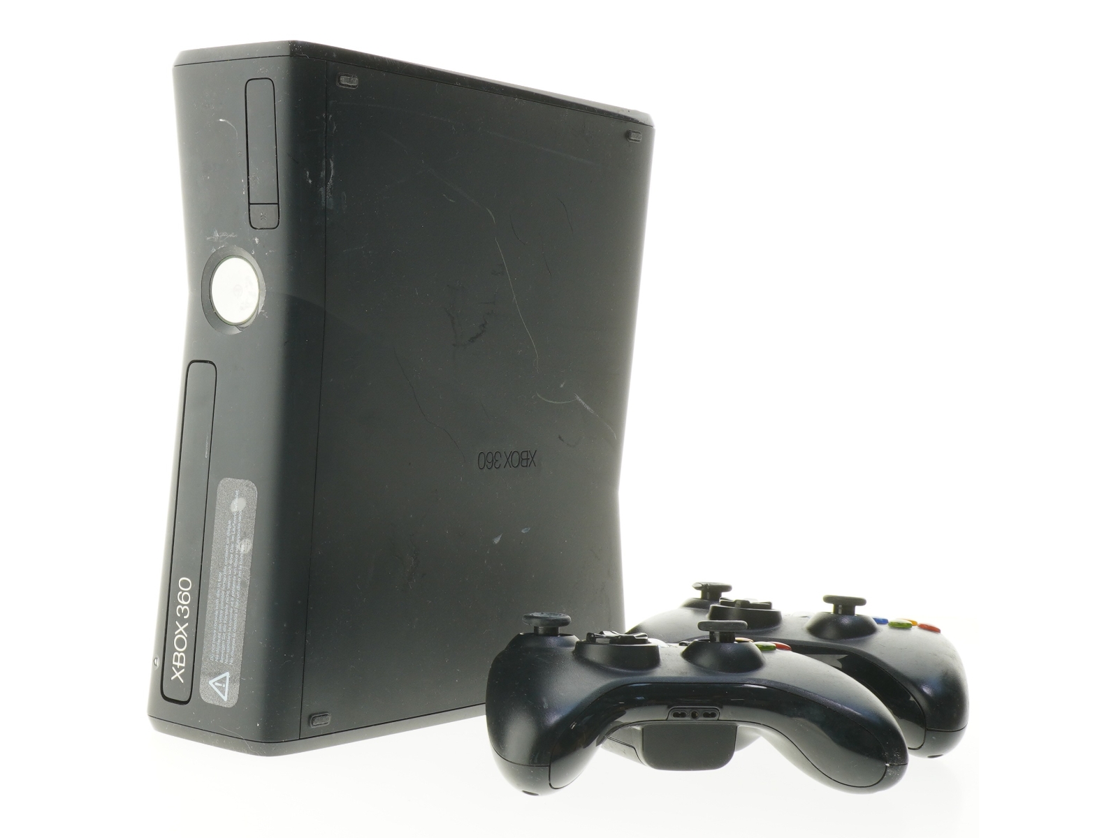 Xbox 360 med to controllere fra Microsoft (str. 26x27 cm)