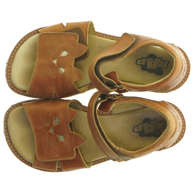 Brune børnesandaler med motiv fra Rap (str. 32)