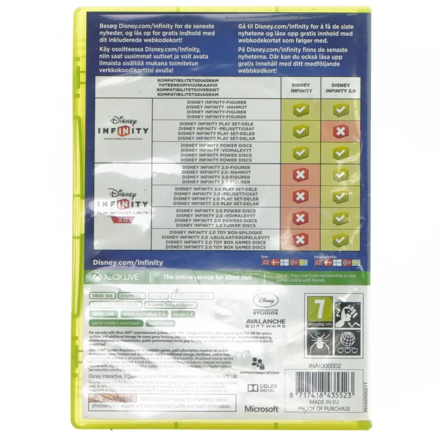 Disney Infinity 2.0 Xbox 360 fra Disney (str. 8 figurer)