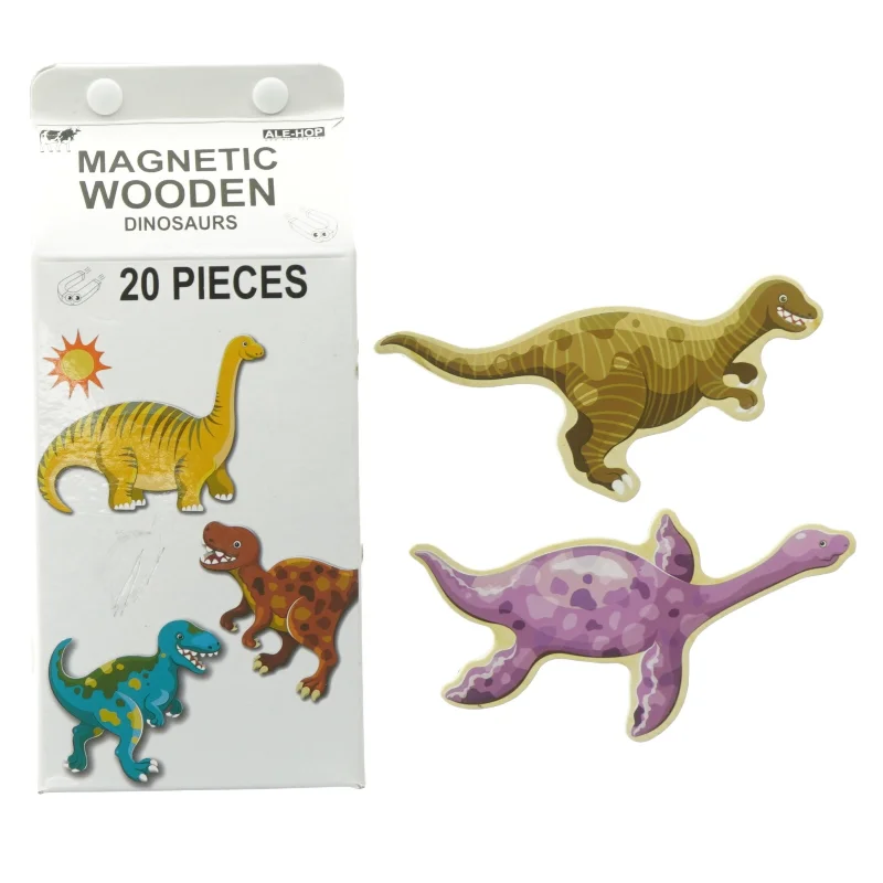 Magnetisk Dinosaurpuslespil (str. 14 cm)