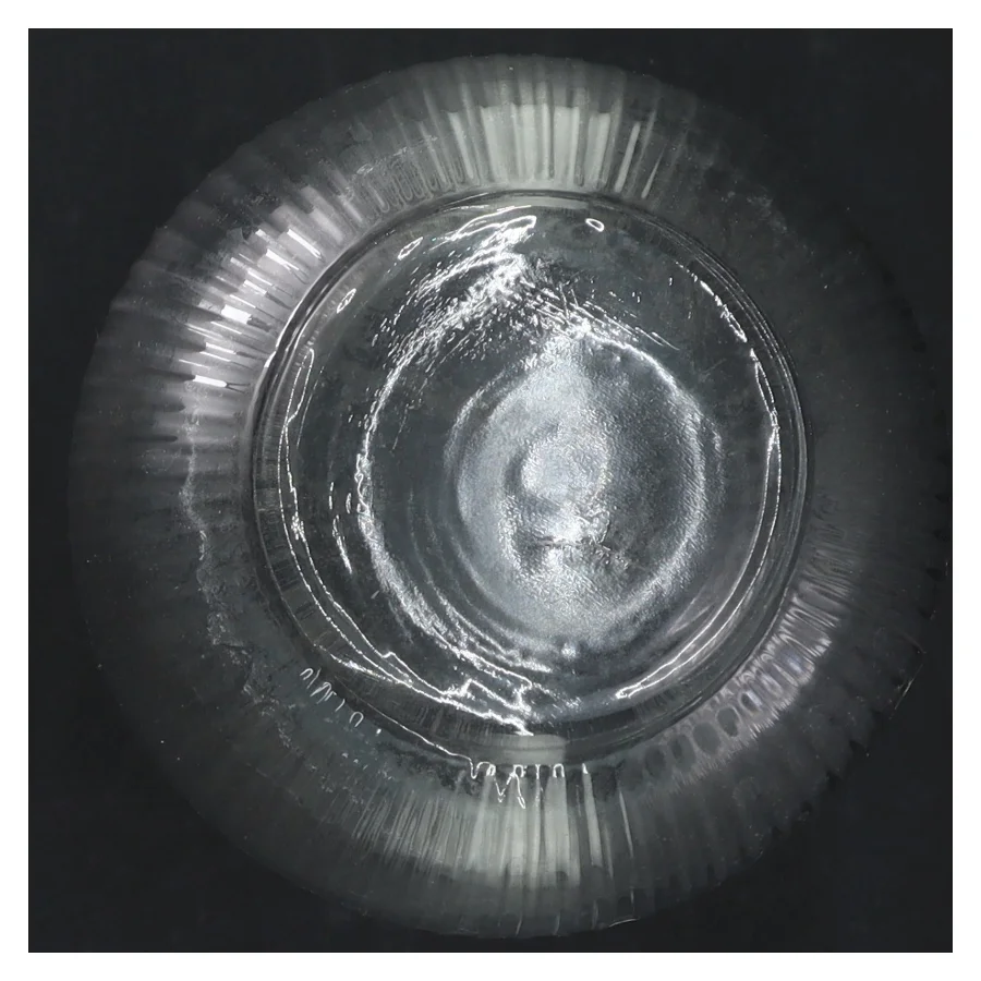 Glasvase (str. H. 17 cm)