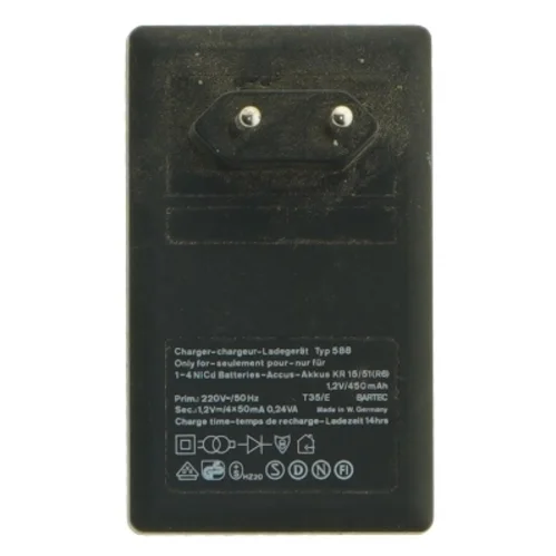 Oplader til genopladelige batterier