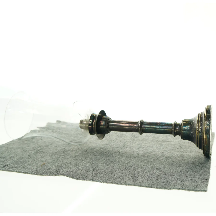 Gammeldags lampe til stearinlys (str. 50 cm)