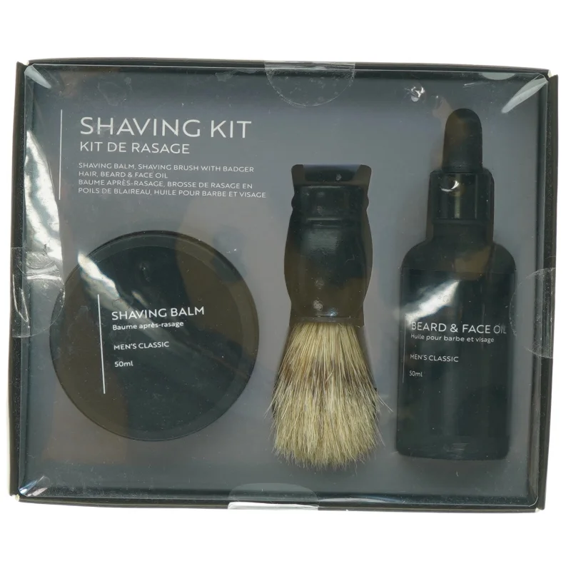 Barbersæt i gaveæske