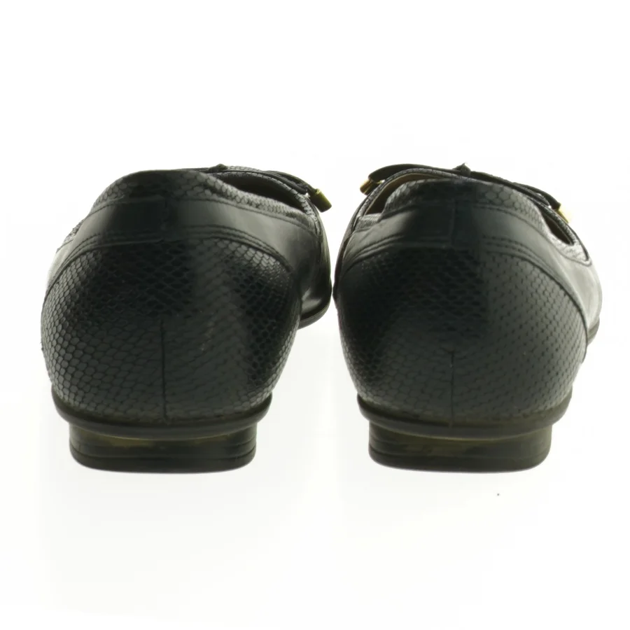 Flade sorte ballerinaer fra Ecco (str. 39 )