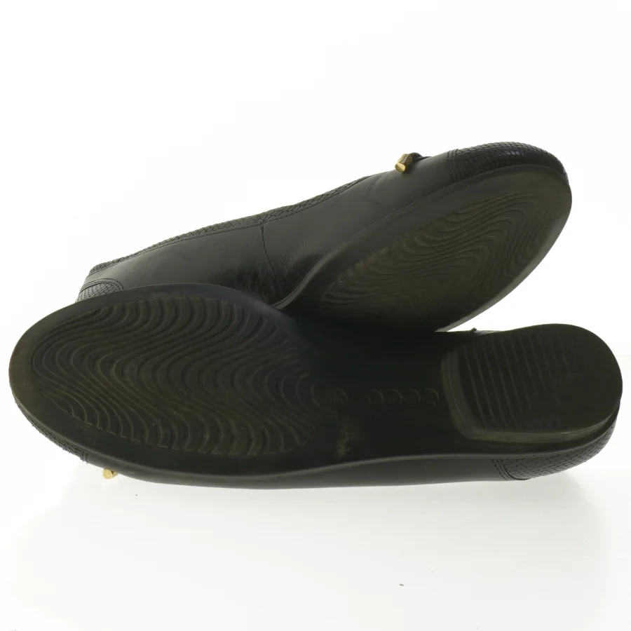 Flade sorte ballerinaer fra Ecco (str. 39 )