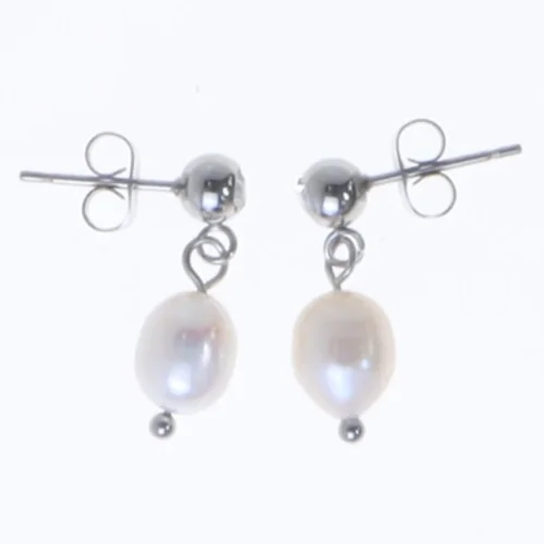 Perleøreringe (str. 2 cm)