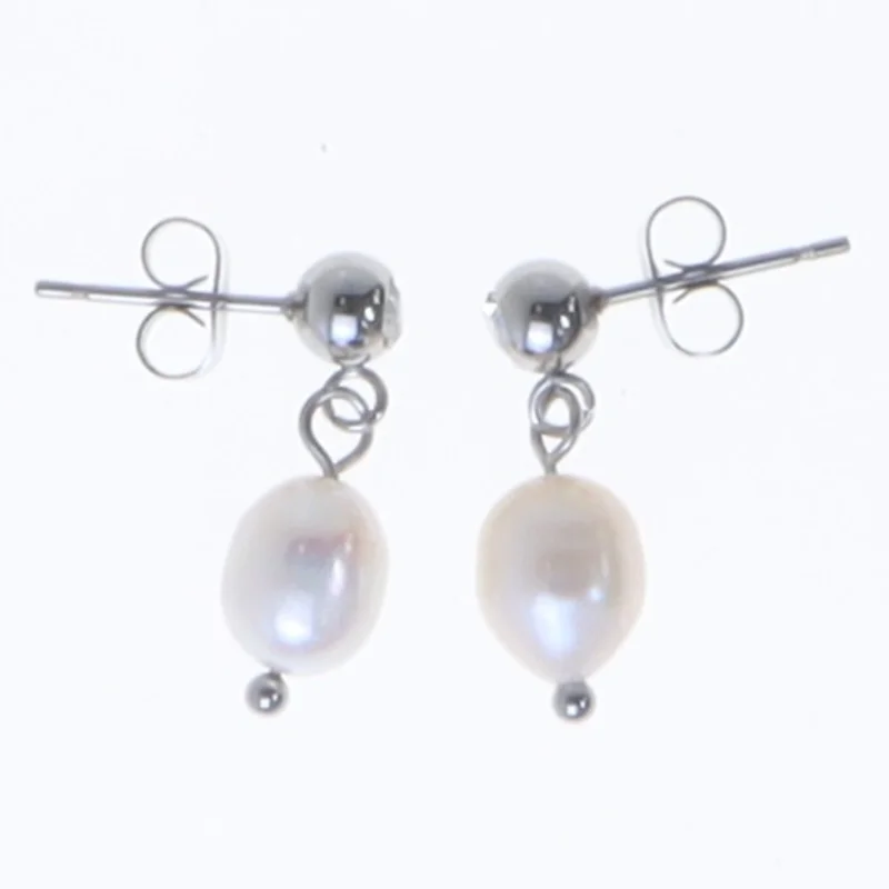 Perleøreringe (str. 2 cm)