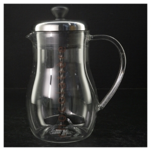 Glas kakaokande fra Bodum (str. H. 23 cm)