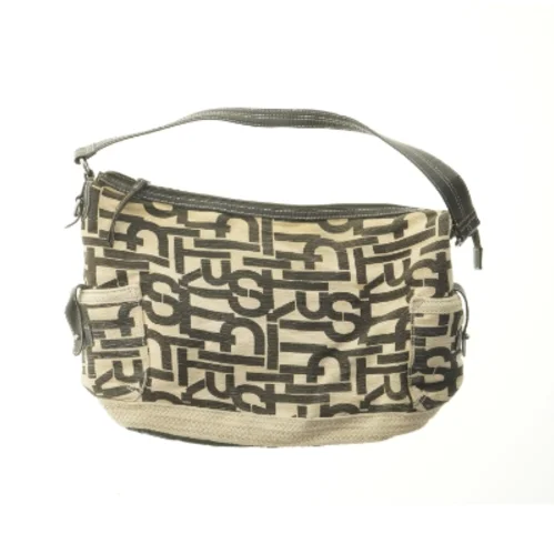 Skuldertaske i beige og sort mønster fra Sprit (str. 44x27 cm)