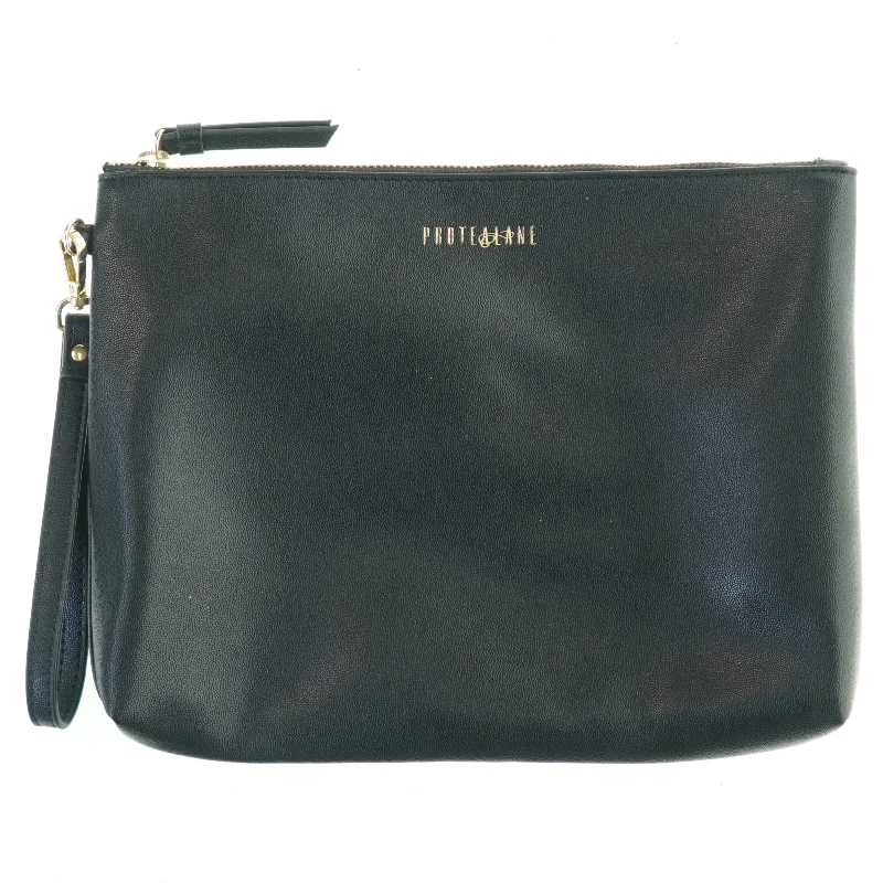 Sort clutch med håndledsrem fra Protealane (str. 29x22 cm)